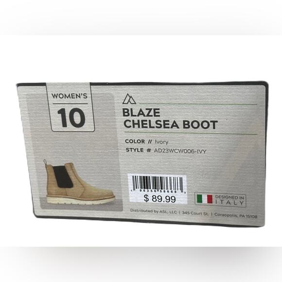 Alpine Design‎ Women's Blaze Chelsea Boots Ivory Color AD23WCW006-IVY - NEW - 10 - Picture 9 of 9